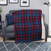 Tartan Red And Blue Plaid Blanket-grizzshop