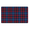 Tartan Red And Blue Plaid Door Mat-grizzshop