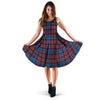 Tartan Red And Blue Plaid Dress-grizzshop