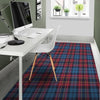 Tartan Red And Blue Plaid Floor Mat-grizzshop