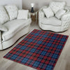 Tartan Red And Blue Plaid Floor Mat-grizzshop