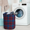Tartan Red And Blue Plaid Laundry Basket-grizzshop