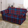 Tartan Red And Blue Plaid Loveseat Cover-grizzshop