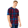 Tartan Red And Blue Plaid Men T Shirt-grizzshop