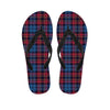 Tartan Red And Blue Plaid Men's Flip Flops-grizzshop