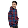 Load image into Gallery viewer, Tartan Red And Blue Plaid Men&#39;s Hoodie-grizzshop