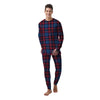 Tartan Red And Blue Plaid Men's Pajamas-grizzshop