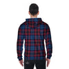 Tartan Red And Blue Plaid Men's Zip Up Hoodie-grizzshop