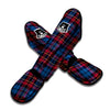 Tartan Red And Blue Plaid Muay Thai Shin Guard-grizzshop