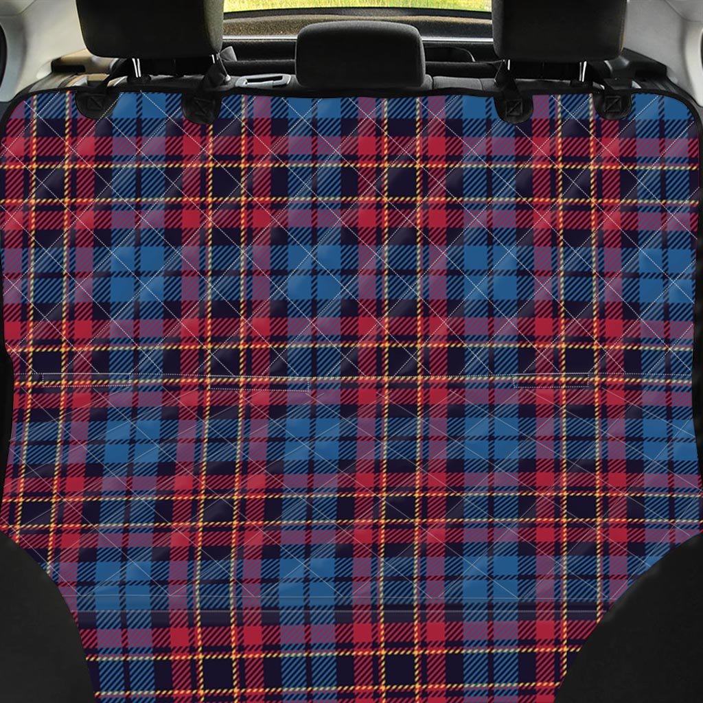 Tartan Red And Blue Plaid Pet Car Seat Cover-grizzshop