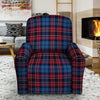 Tartan Red And Blue Plaid Recliner Cover-grizzshop