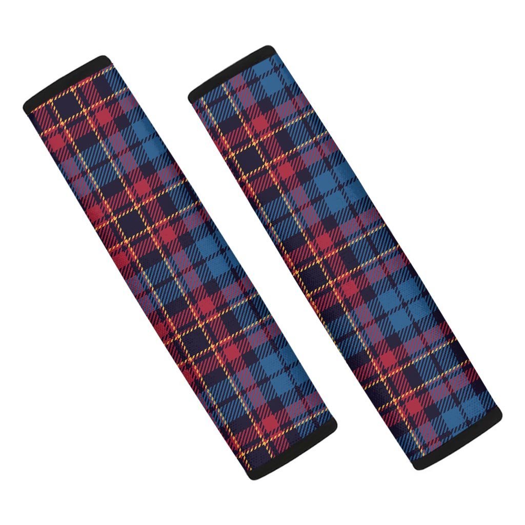 Tartan Red And Blue Plaid Seat Belt Cover-grizzshop