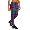 Tartan Red And Blue Plaid Women's Joggers-grizzshop