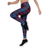 Tartan Red And Blue Plaid Women's Leggings-grizzshop