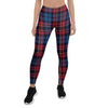 Tartan Red And Blue Plaid Women's Leggings-grizzshop