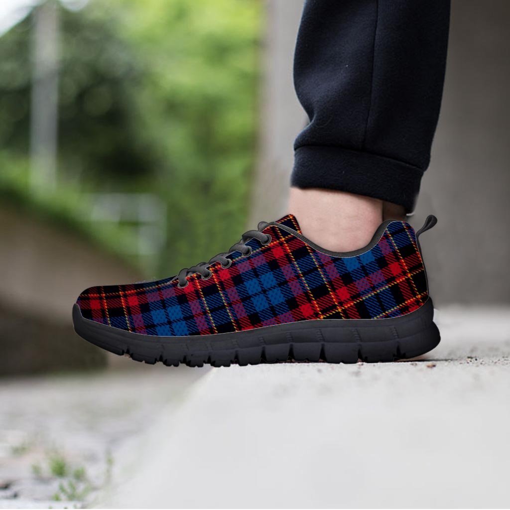 Tartan Red And Blue Plaid Women's Sneakers-grizzshop