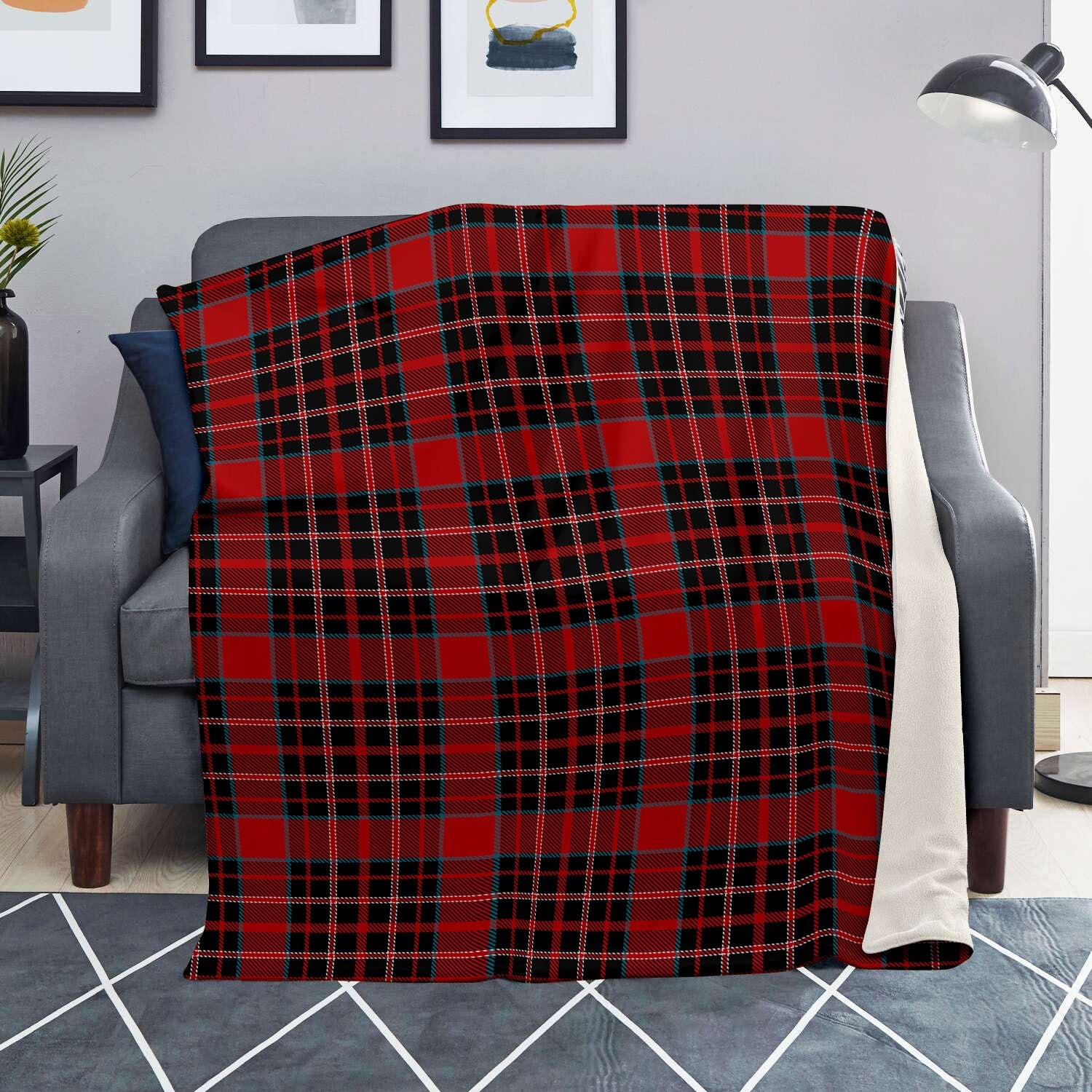 Tartan Red Plaid Blanket-grizzshop