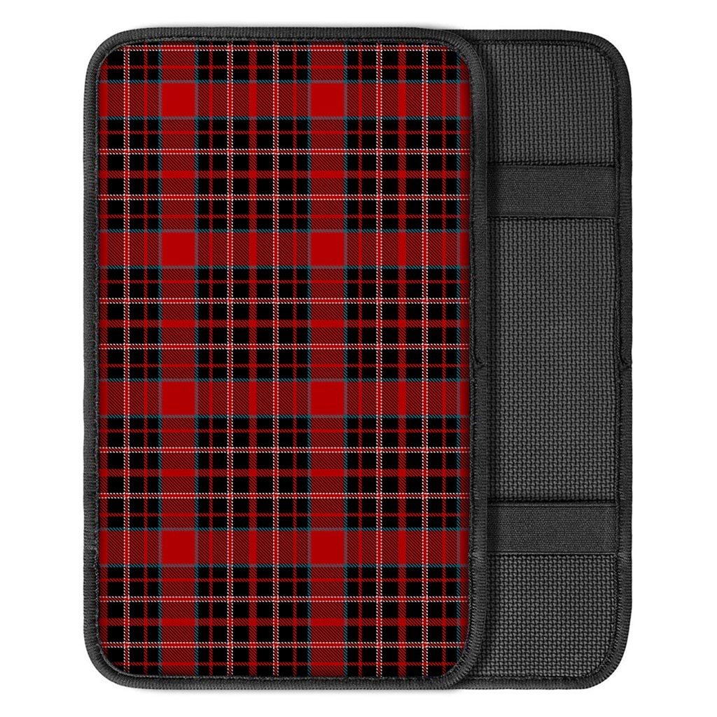 Tartan Red Plaid Car Console Cover-grizzshop