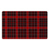 Tartan Red Plaid Door Mat-grizzshop