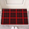 Tartan Red Plaid Door Mat-grizzshop