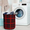 Tartan Red Plaid Laundry Basket-grizzshop