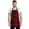 Tartan Red Plaid Men's Apron-grizzshop