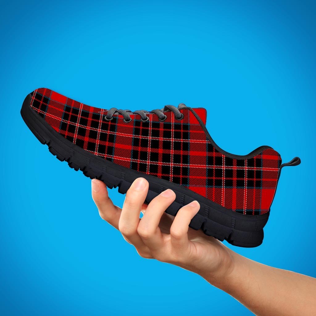 Tartan Red Plaid Men's Sneakers-grizzshop