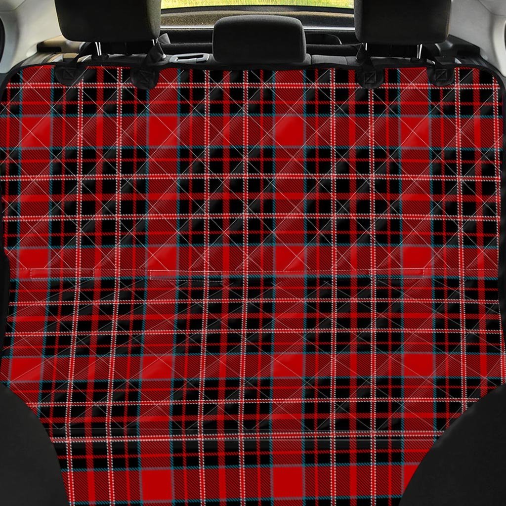 Tartan Red Plaid Pet Car Seat Cover-grizzshop