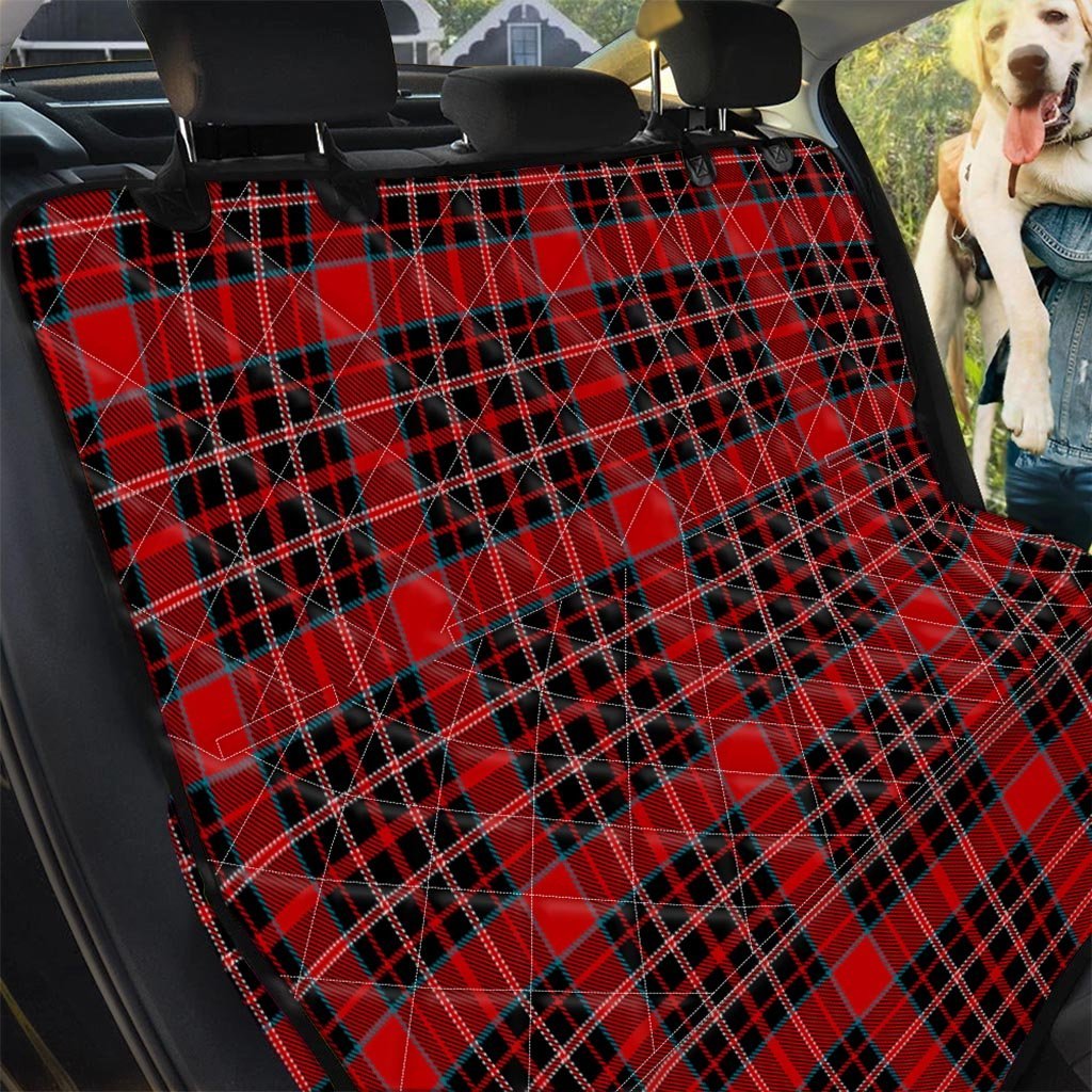 Tartan Red Plaid Pet Car Seat Cover-grizzshop