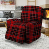 Tartan Red Plaid Recliner Cover-grizzshop