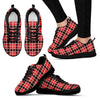 Tartan Red Plaid Scottish Royal Stewart Black Sneaker Shoes For Men Women-grizzshop