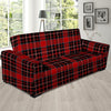 Tartan Red Plaid Sofa Cover-grizzshop