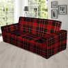 Tartan Red Plaid Sofa Cover-grizzshop