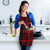 Tartan Red Plaid Women's Apron-grizzshop