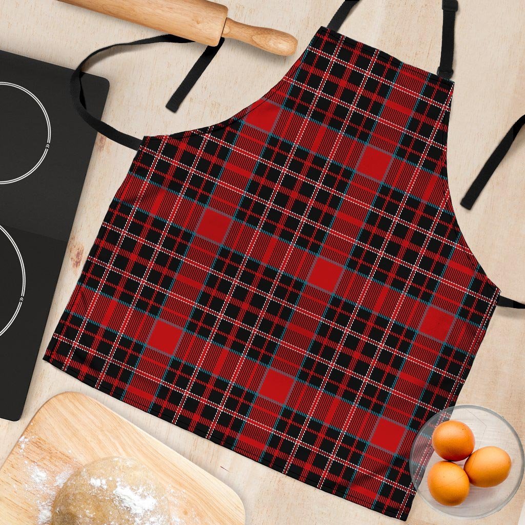 Tartan Red Plaid Women's Apron-grizzshop