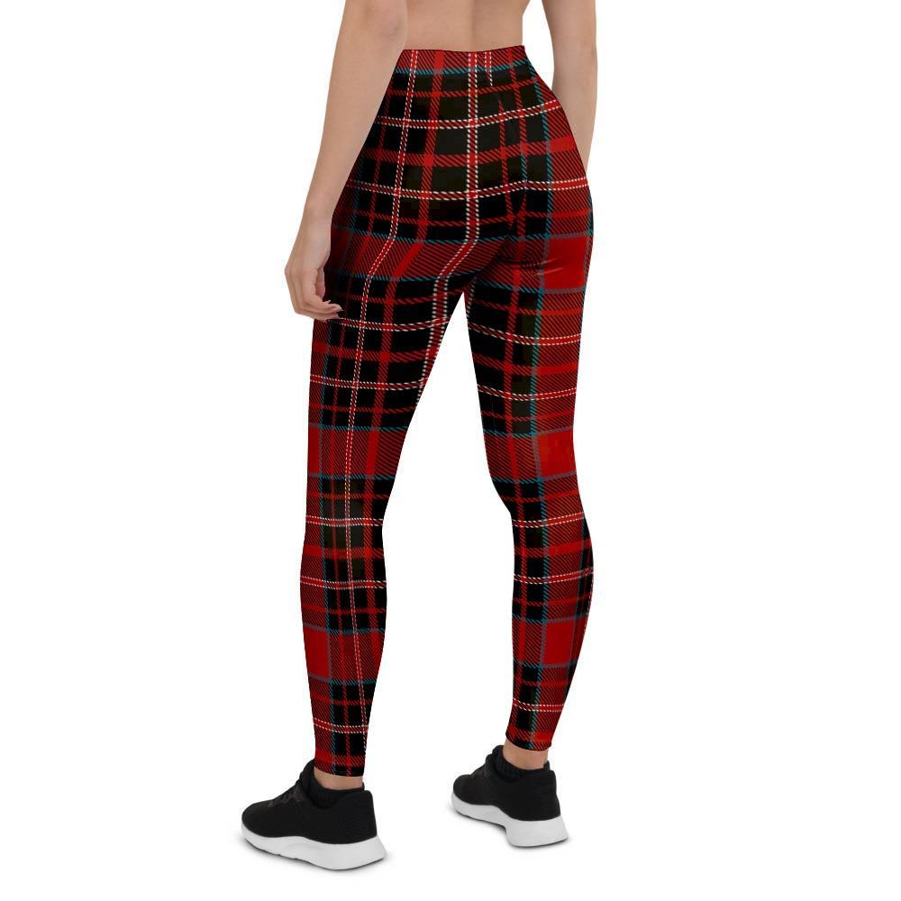 Tartan Red Plaid Women's Leggings-grizzshop