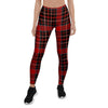 Tartan Red Plaid Women's Leggings-grizzshop