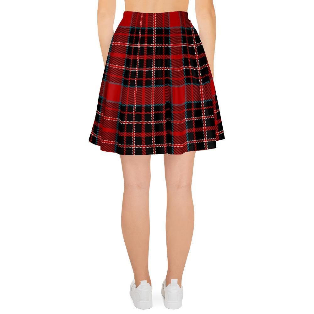 Tartan Red Plaid Women's Skirt-grizzshop