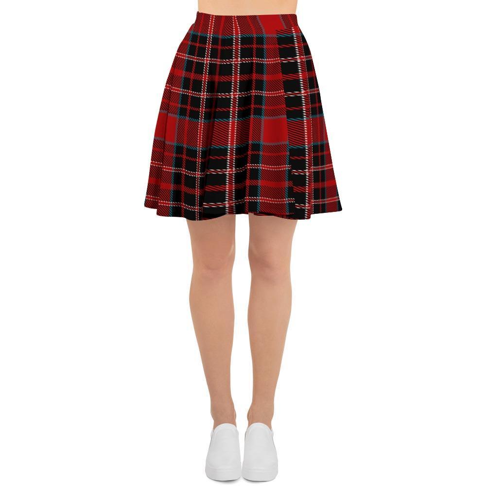 Tartan Red Plaid Women's Skirt-grizzshop
