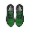 Tartan Saint Patrick's Day Print Black Running Shoes-grizzshop