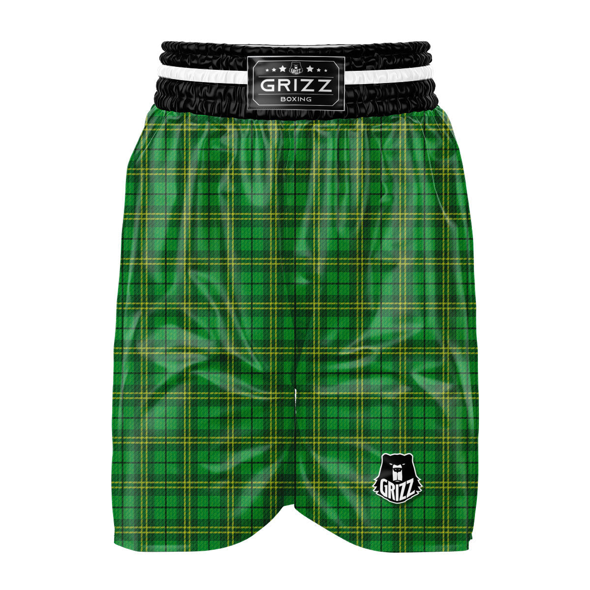 Tartan Saint Patrick's Day Print Boxing Shorts-grizzshop