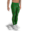 Tartan Saint Patrick's Day Print Men's Leggings-grizzshop