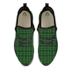 Tartan Saint Patrick's Day Print Pattern Black Athletic Shoes-grizzshop