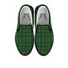 Tartan Saint Patrick's Day Print Pattern Black Slip On Shoes-grizzshop