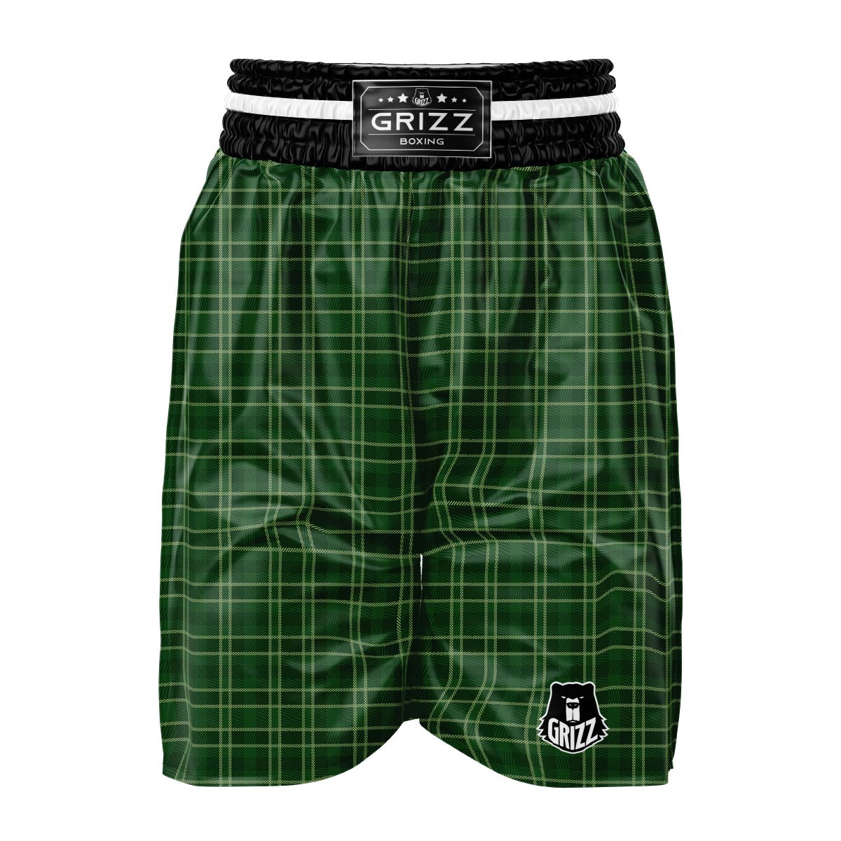 Tartan Saint Patrick's Day Print Pattern Boxing Shorts-grizzshop