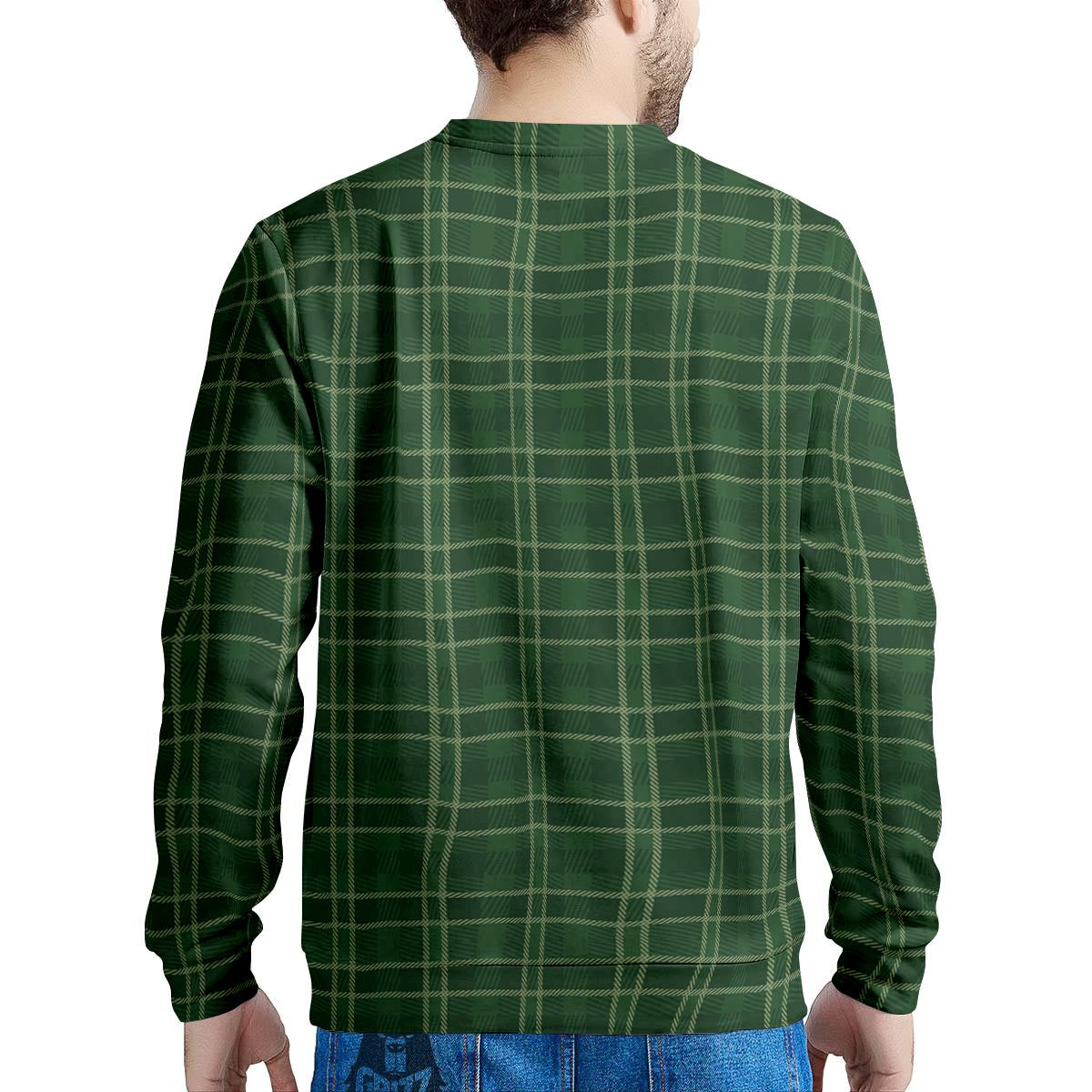 Tartan Saint Patrick's Day Print Pattern Men's Sweatshirt-grizzshop