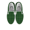 Tartan Saint Patrick's Day Print Pattern White Slip On Shoes-grizzshop