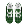 Tartan Saint Patrick's Day Print Pattern White Sneaker-grizzshop