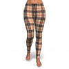 Tartan Scottish Beige Plaids Pattern Women Leggings-grizzshop