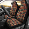 Tartan Scottish Blue Gold Red Plaid Universal Fit Car Seat Cover-grizzshop